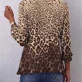 Clara | Giacca con volant con stampa leopardata — 2