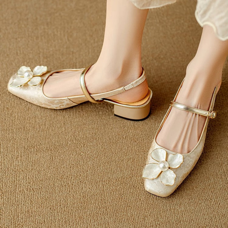 Marlene – Scarpe eleganti da donna con dettagli floreali — 1