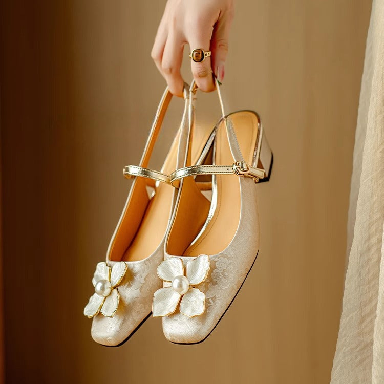 Marlene – Scarpe eleganti da donna con dettagli floreali — 4