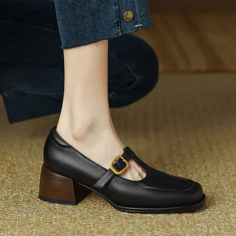 Alma – Scarpe con barra a T in stile vintage — 6