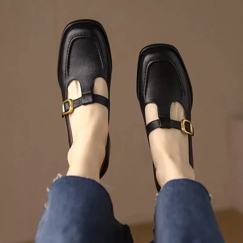 Alma – Scarpe con barra a T in stile vintage — 7