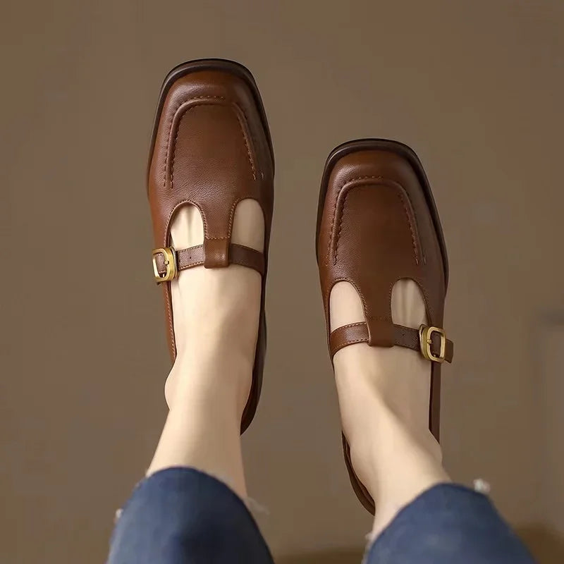 Alma – Scarpe con barra a T in stile vintage — 8
