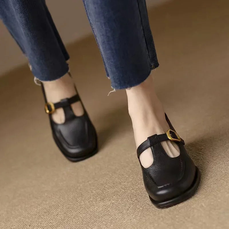 Alma – Scarpe con barra a T in stile vintage — 9