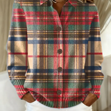 Gisela | Cardigan multicolore a quadri con bottoni — 1
