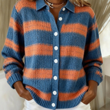 Luisa | Cardigan in maglia a righe — 1