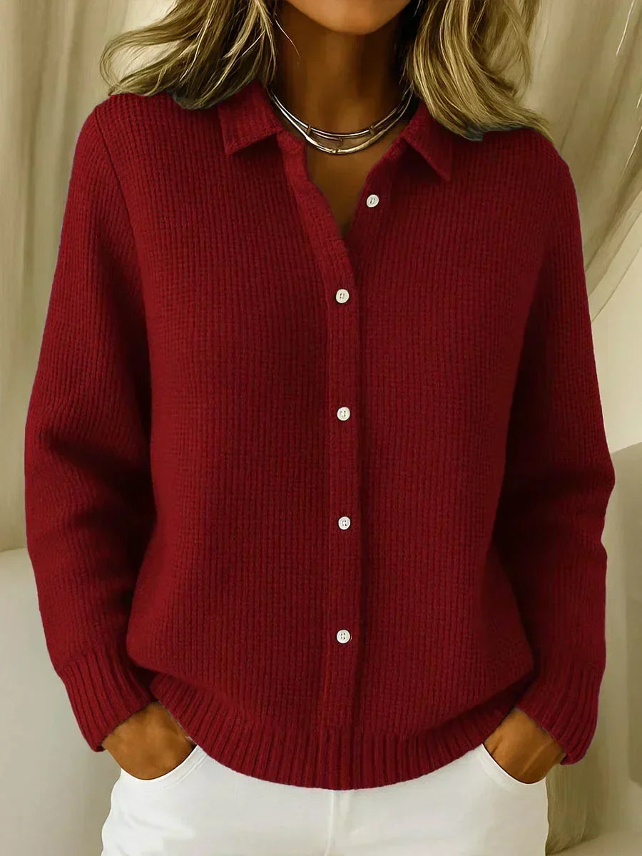 Katharina | Cardigan in maglia strutturata con bottoni — 2