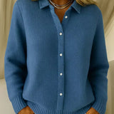 Katharina | Cardigan in maglia strutturata con bottoni — 3