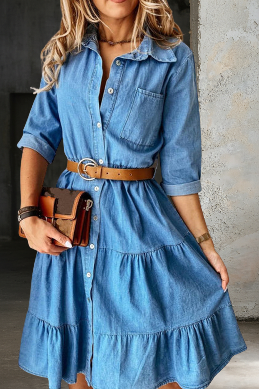 Zenzi - Abito in denim elegante e casual — 3
