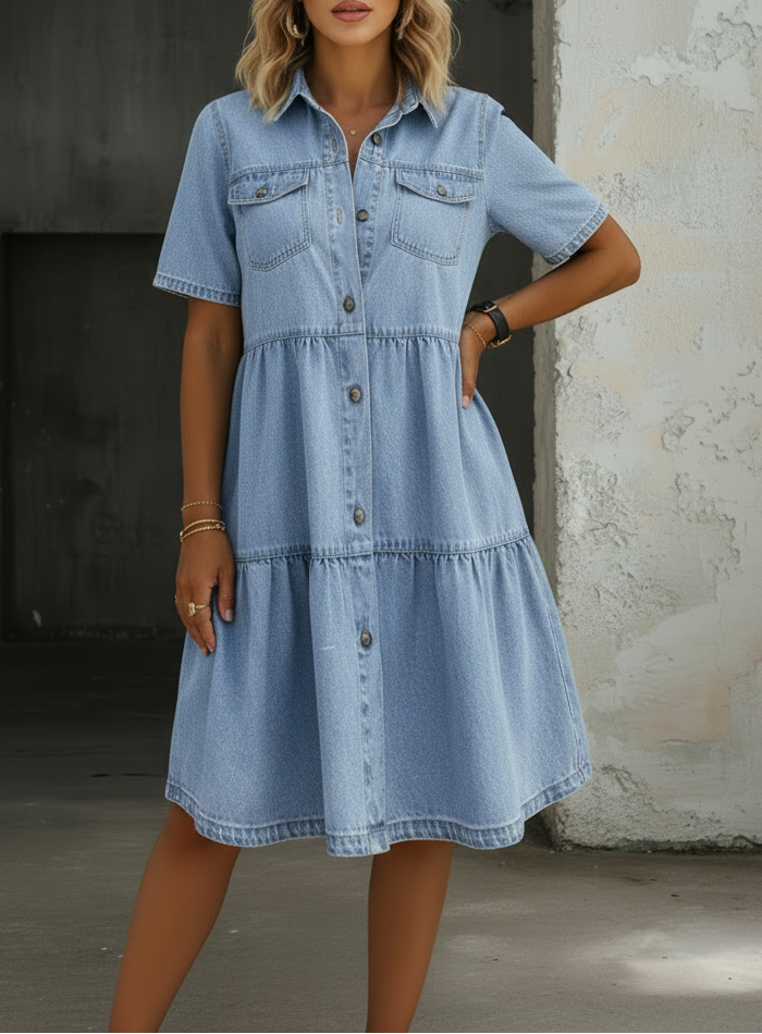 Wilma - Abito in denim elegante e casual — 2
