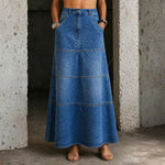 Wilhelmine - Gonna in denim di media lunghezza — 1