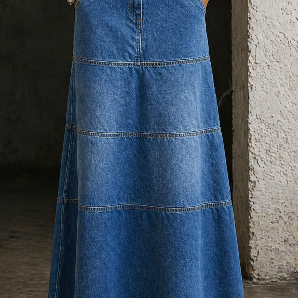 Wilhelmine - Gonna in denim di media lunghezza — 2