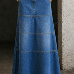 Wilhelmine - Gonna in denim di media lunghezza — 2
