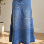 Wilhelmine - Gonna in denim di media lunghezza — 3