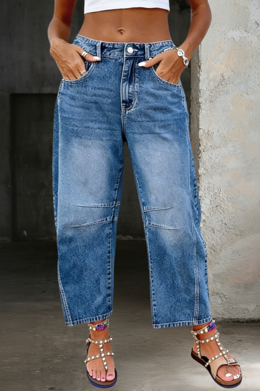 Valeska - Jeans casual a zampa d'elefante — 2
