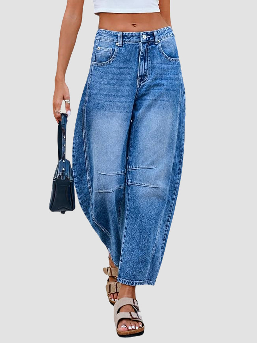 Valeska - Jeans casual a zampa d'elefante — 4
