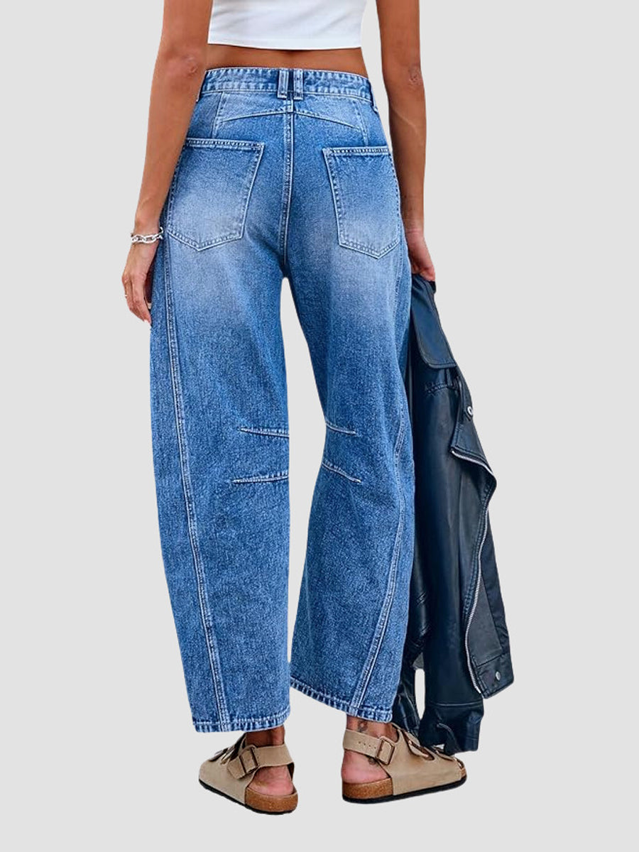 Valeska - Jeans casual a zampa d'elefante — 5
