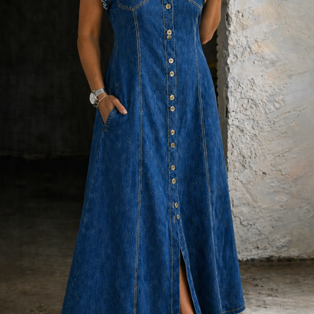 Traudel - Abito in denim taglie forti — 2