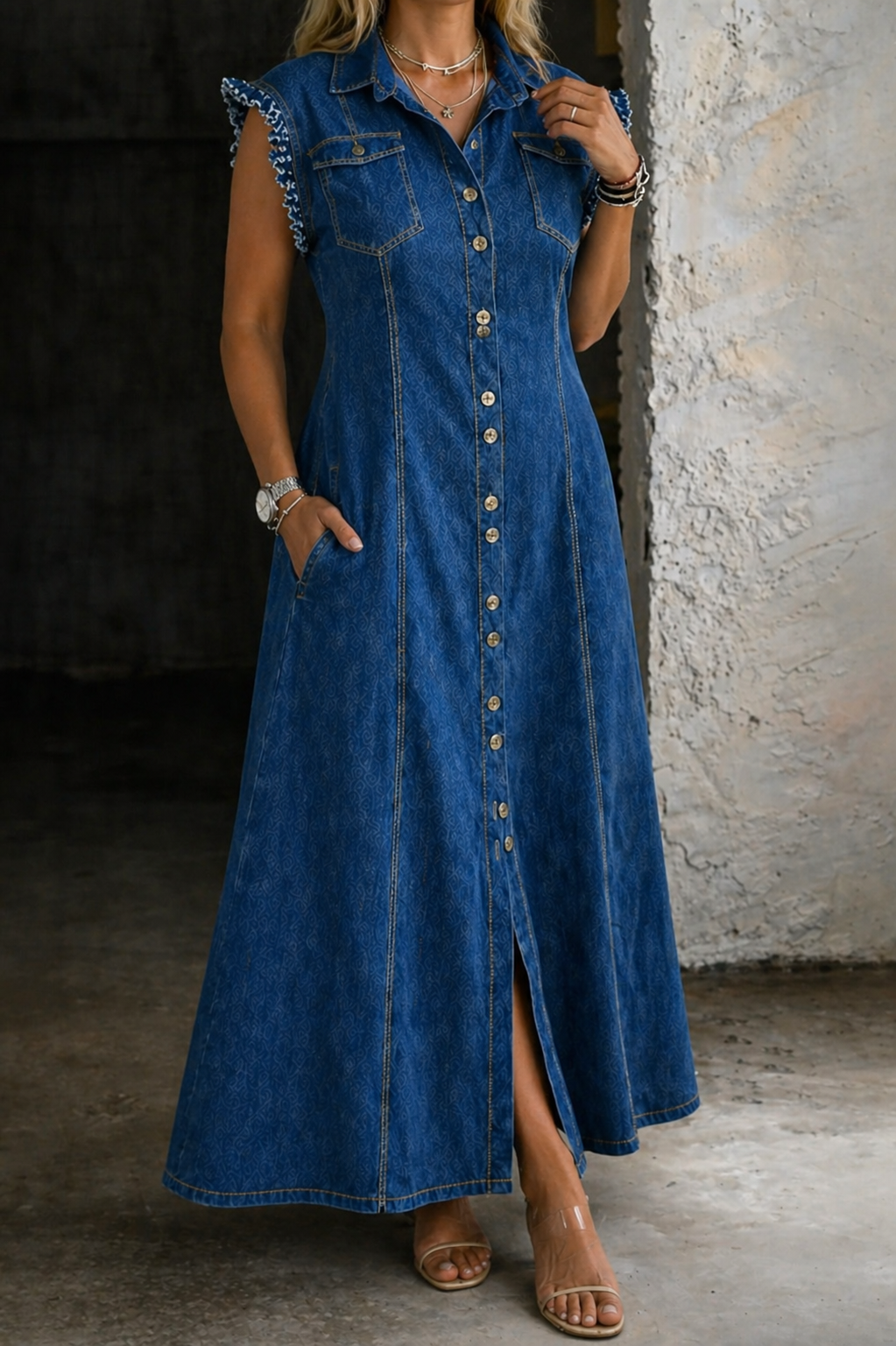 Traudel - Abito in denim taglie forti — 2