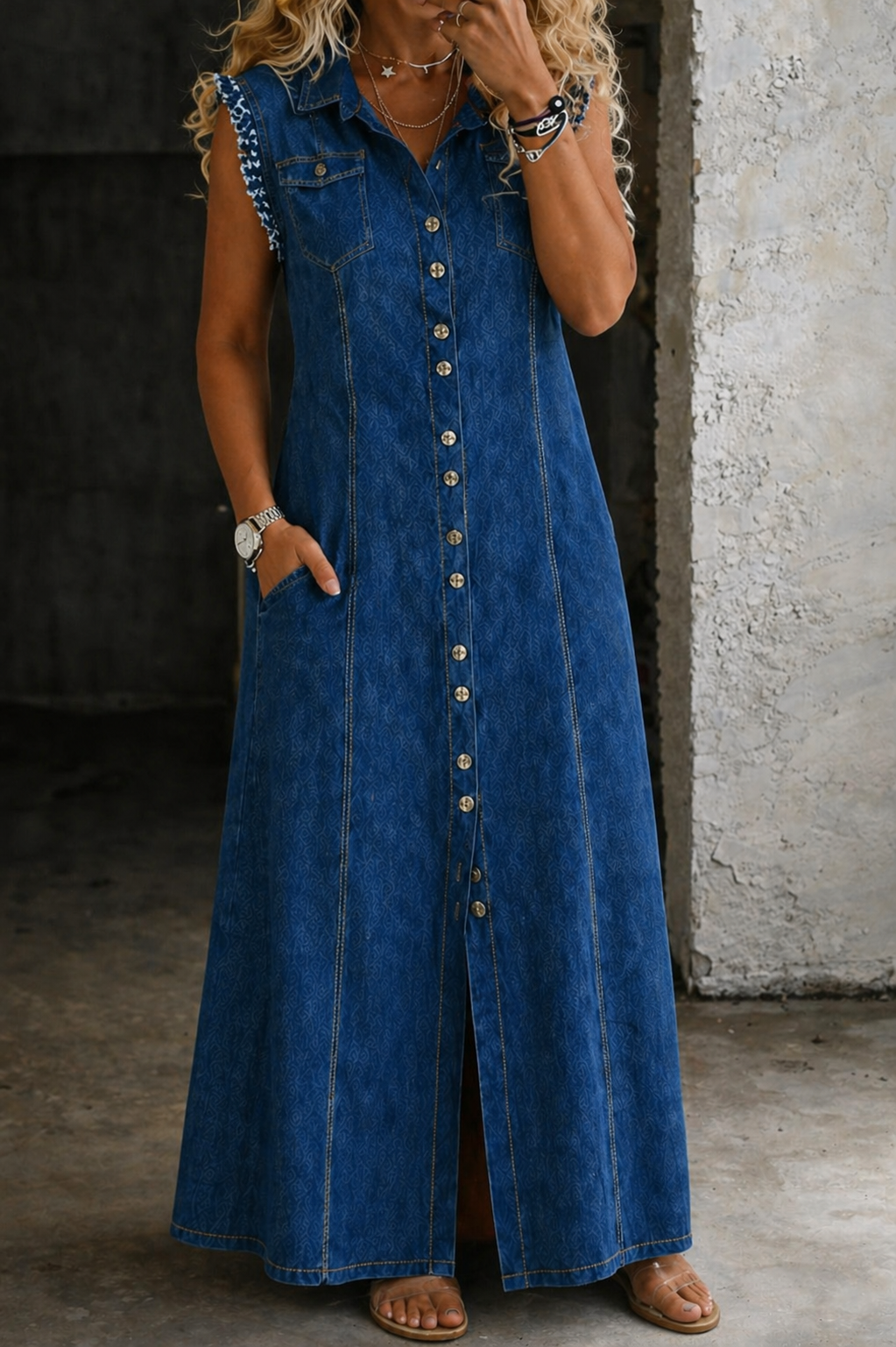 Traudel - Abito in denim taglie forti — 3