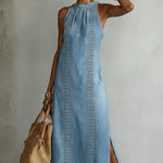 Stefanie - Abito in denim con pizzo retrò — 5
