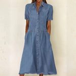 Sofie - Abito in denim a maniche corte — 1