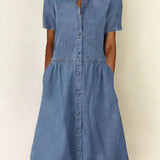 Sofie - Abito in denim a maniche corte — 2