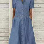 Sofie - Abito in denim a maniche corte — 3