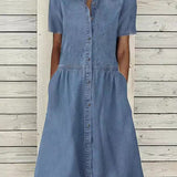 Sofie - Abito in denim a maniche corte — 3