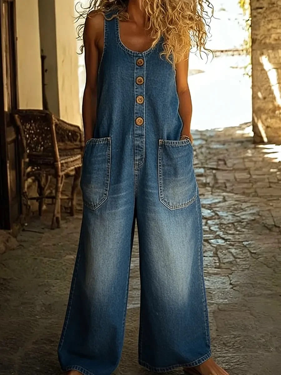 Sieglinde - Tuta in denim lavato vintage — 2