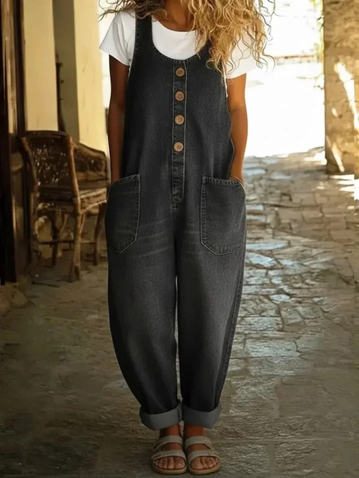Sieglinde - Tuta in denim lavato vintage — 3