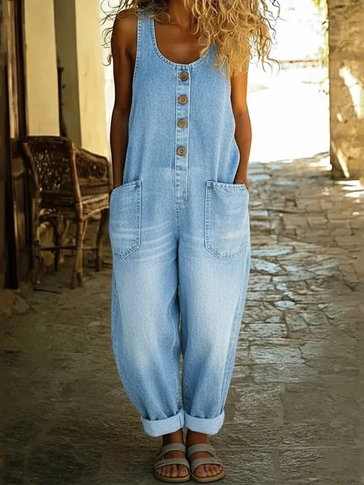Sieglinde - Tuta in denim lavato vintage — 4