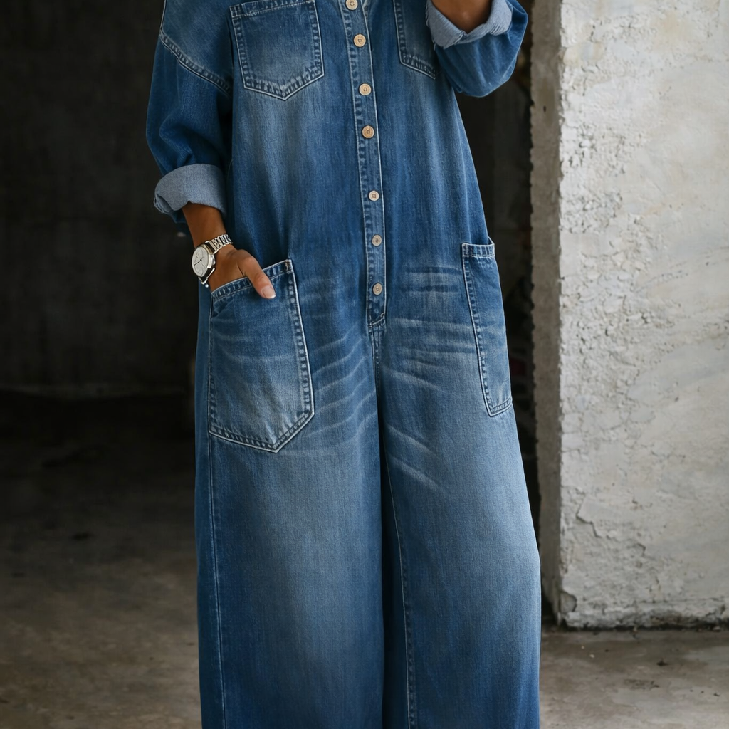 Selma - Combinazione di jeans con spalle scoperte — 2