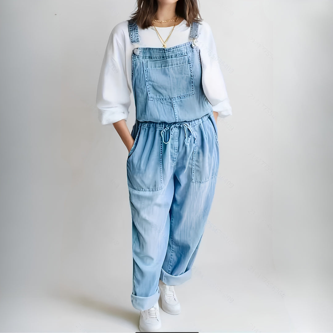 Rosa - Tuta in denim casual — 1