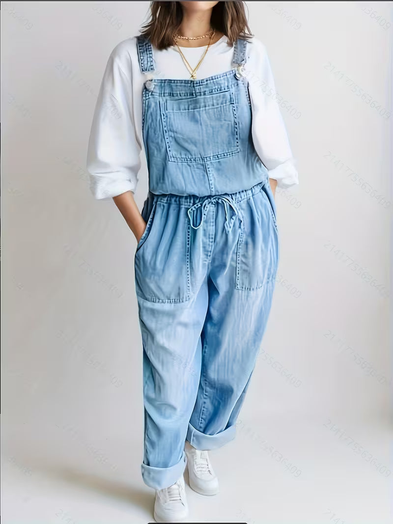Rosa - Tuta in denim casual — 2