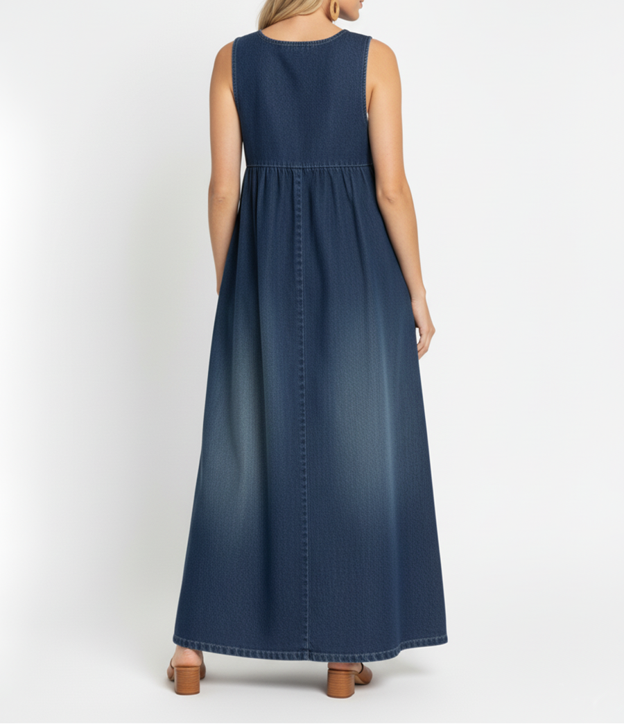 Renate - Abito lungo in denim vintage — 5