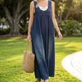 Renate - Abito lungo in denim vintage — 7