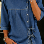 Petra - Blusa lunga in denim vintage — 2