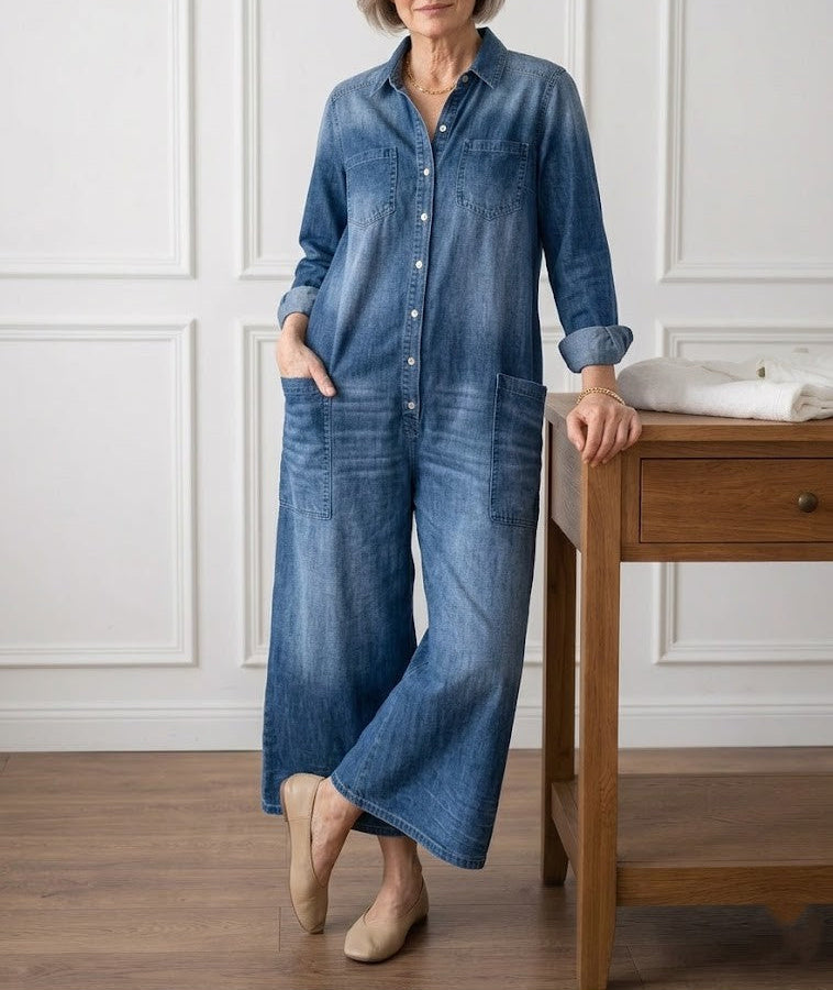 Monika - Salopette in denim di cotone — 4