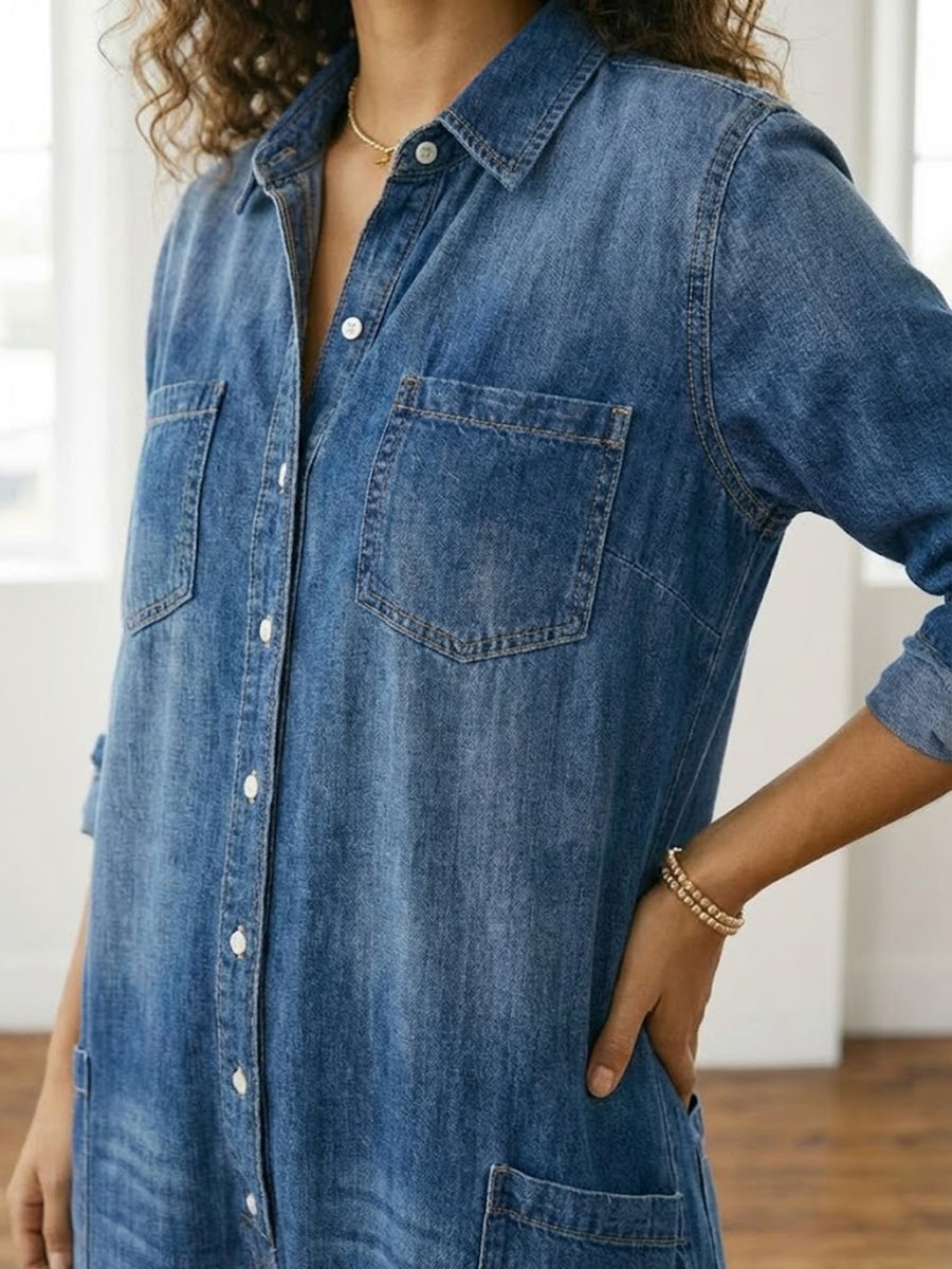 Monika - Salopette in denim di cotone — 8