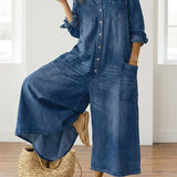 Monika - Salopette in denim di cotone — 10