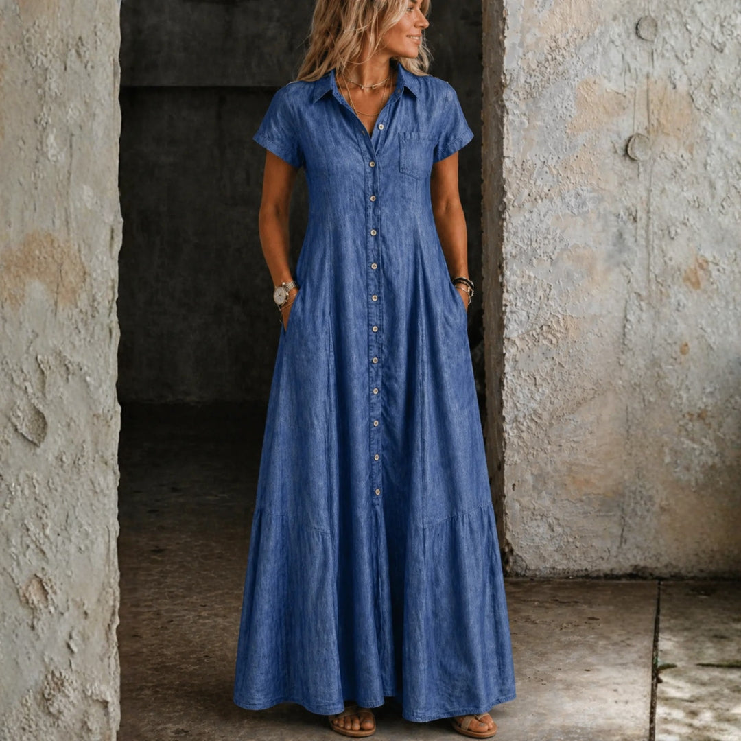 Minna - Abito lungo in denim — 1