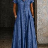 Minna - Abito lungo in denim — 2