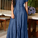 Minna - Abito lungo in denim — 4