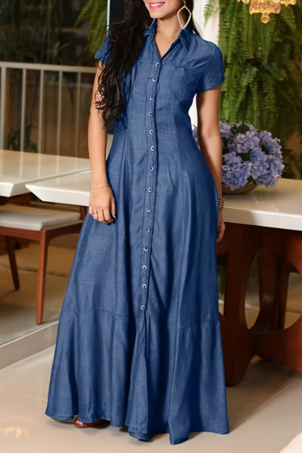Minna - Abito lungo in denim — 4