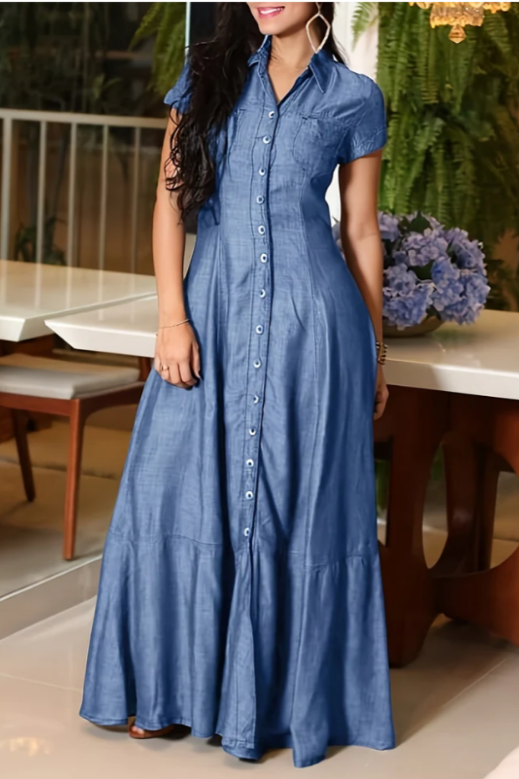 Minna - Abito lungo in denim — 6