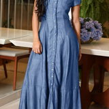 Minna - Abito lungo in denim — 6