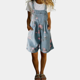 Marlene - Tuta floreale in denim — 1