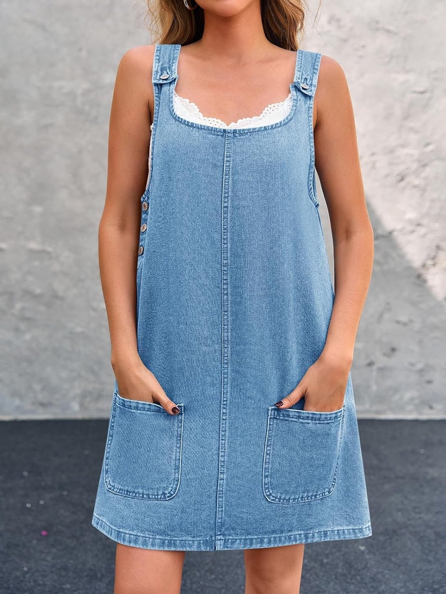 Lisbeth - Abito casual in denim a canotta — 4