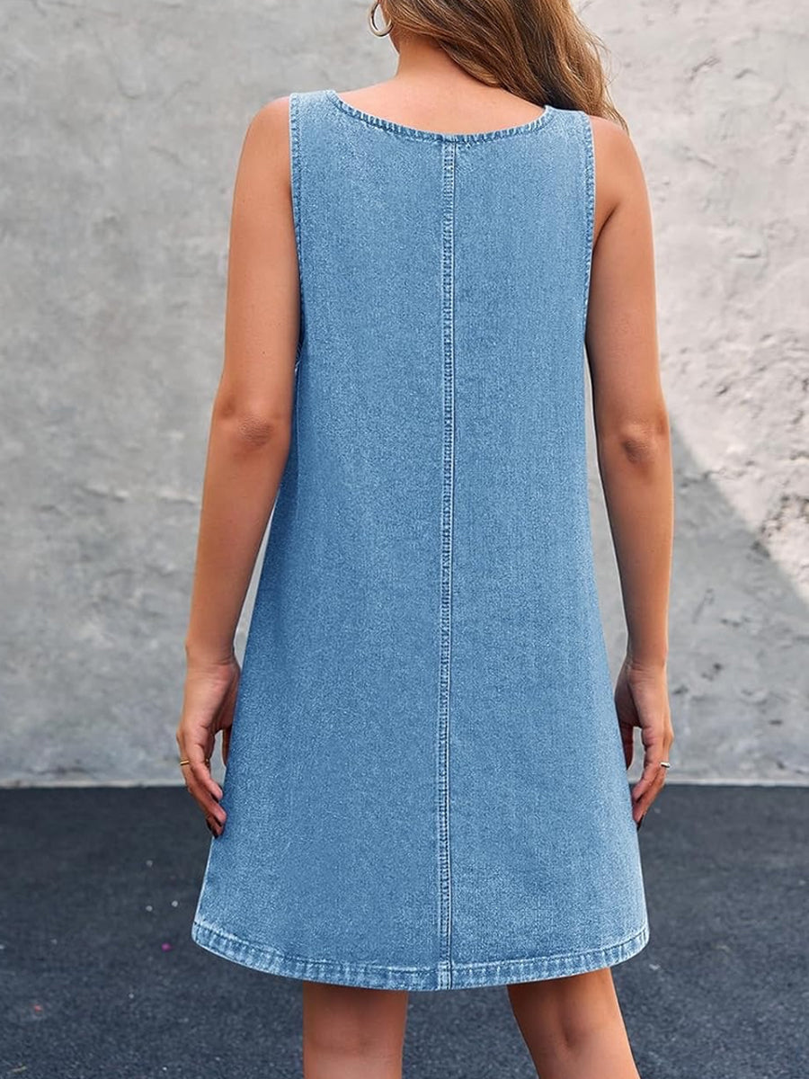 Lisbeth - Abito casual in denim a canotta — 6