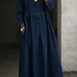 Lieselotte - Abito in denim con colletto alla Peter Pan — 3